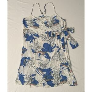 O'Neill Wrap Dress Beach Cover-Up Coastal Hawaiian Tropical Floral Size Large